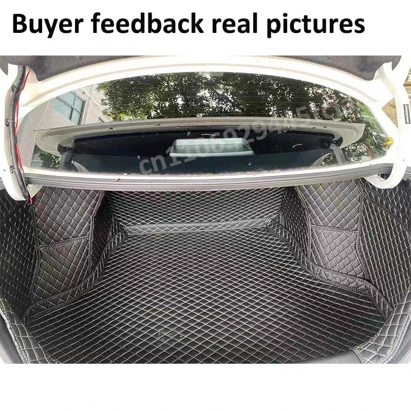 Tapis de coffre en cuir pour Audi Q3 8U 2013-2018, tapis de protection de coffre, tapis de chargement Audi