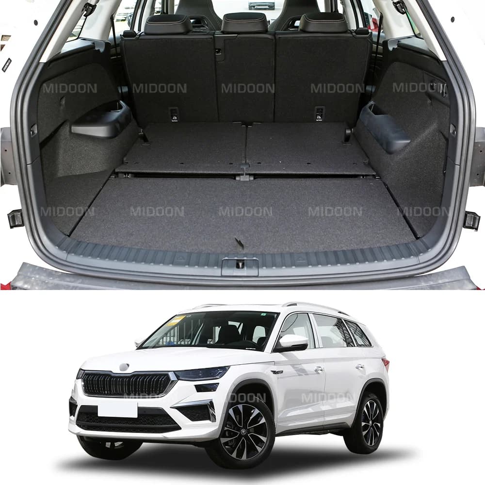 Tapis de coffre de voiture pour SKODA Kodiaq 7 places 2017 2018 2019 2020 2021 2022 2023-2025, accessoires de voiture personnalisés, décoration intérieure automobile