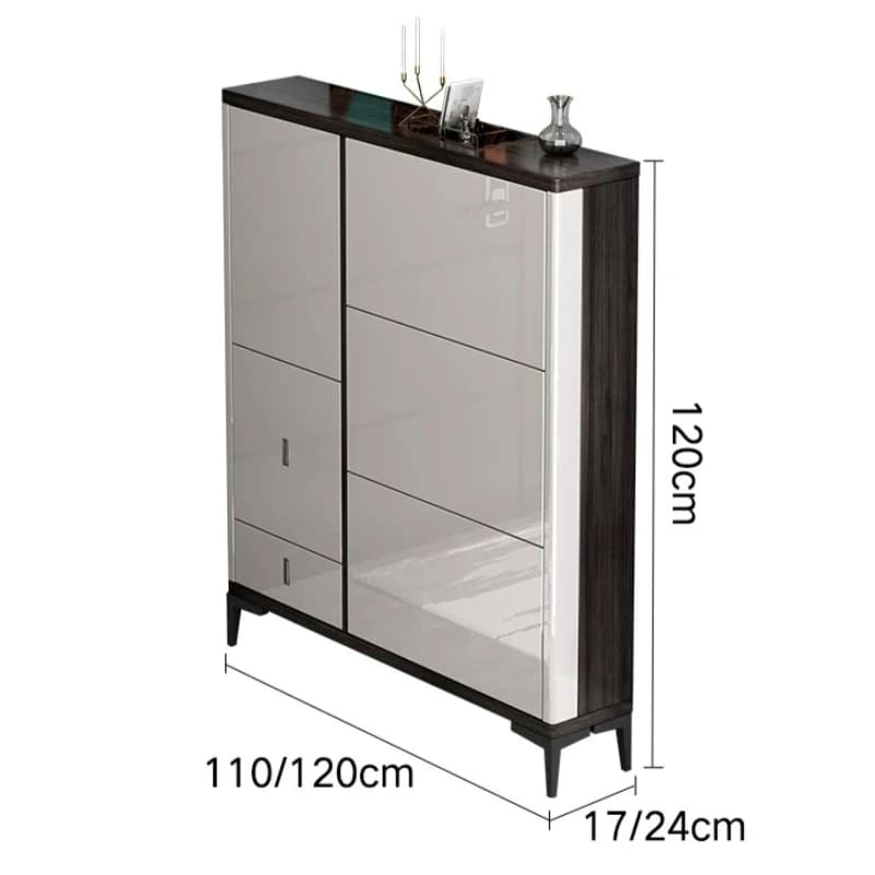 Meuble de rangement pour chaussures avec siège et portes, armoire à chaussures étroite secrète, organisateur de chaussures d'angle rotatif, mobilier de maison