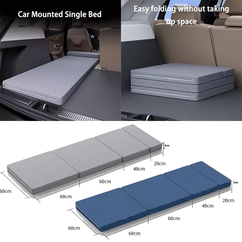 Matelas de voiture lit de Camping lit pliant voyage coussin de couchage bureau tapis de repos voiture arrière coussin de couchage pliant panneau d'extension