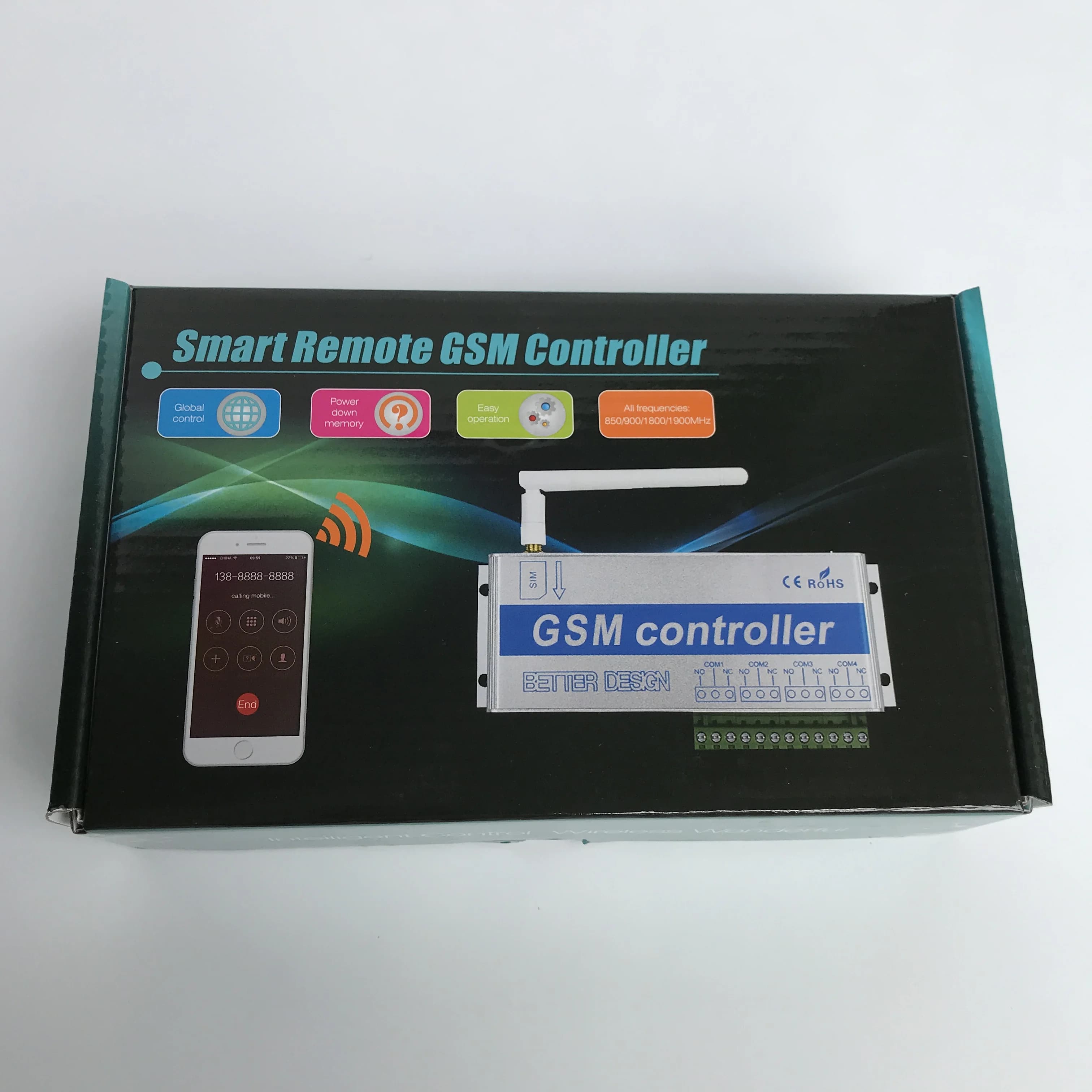 Commutateur GSM SMS APP télécommande CL4-GSM 4 relais sortie porte de Garage idéal pour contrôler les appareils électriques domestiques