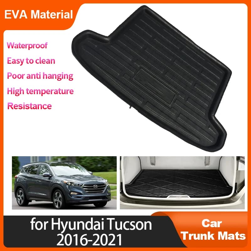 Tapis de coffre arrière de voiture pour Hyundai, coussin de rangement de coffre de protection étanche, accessoires automobiles, 4,3 fils, 2016, 2017, 2018, 2019, 2020, 2021, TL