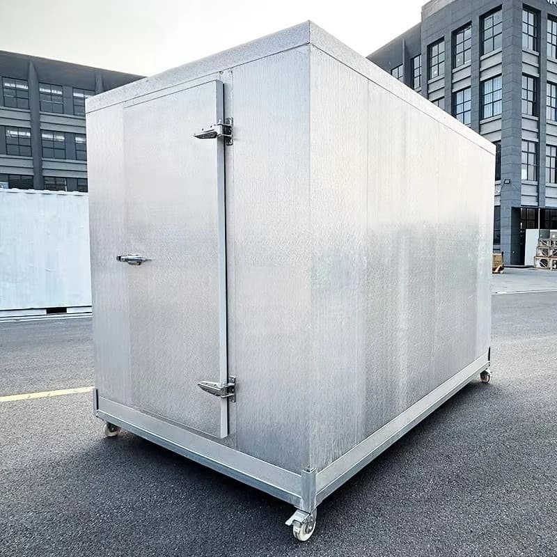 Chambre froide mobile commerciale à refroidissement rapide et température stable pour supermarché, sur mesure