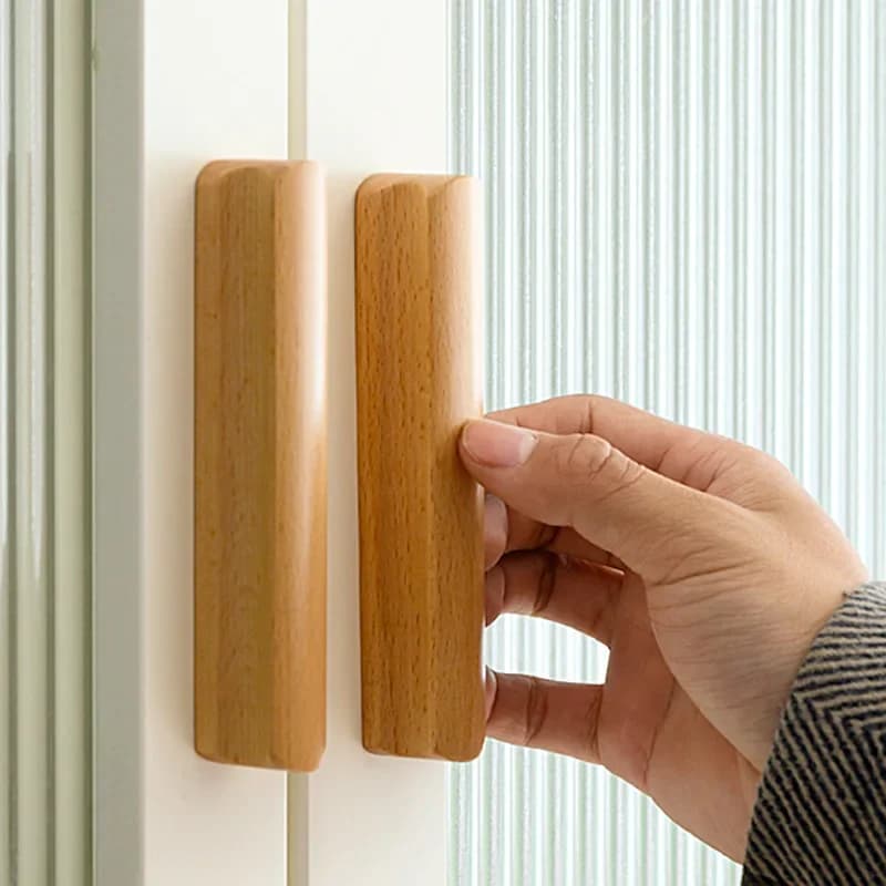 Armoire circulaire minimaliste en bois Foy, portes en bois, proximité des égouts, armoires nordiques, armoire à chaussures