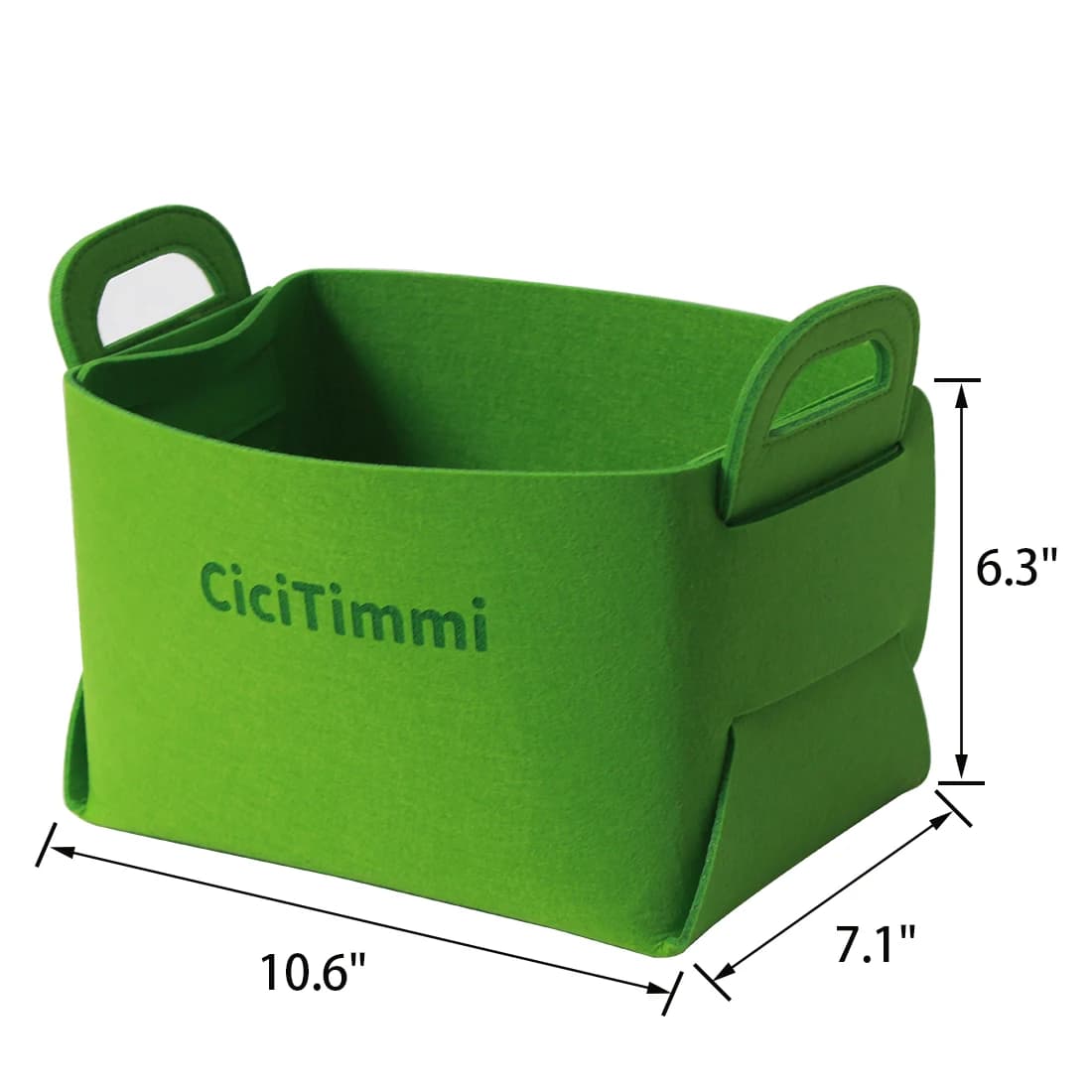 Paniers de rangement pliables avec poignée, étagère en tissu feutre, armoire, bacs, Cisco pliable, jouets, blocs, nettoyage de vêtements, évaluation, 3 pièces