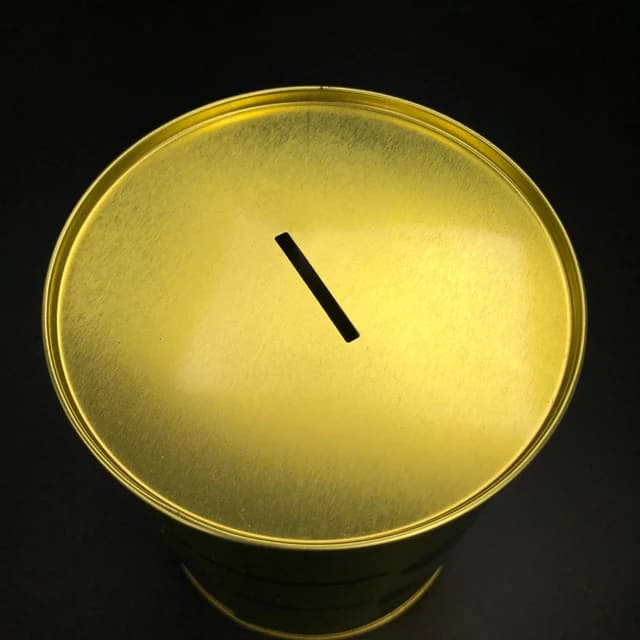 Tirelire couleur or pour adultes, boîte d'économie d'argent, 1 pièce de monnaie, 1 jour, peut économiser de l'argent, coffre-fort