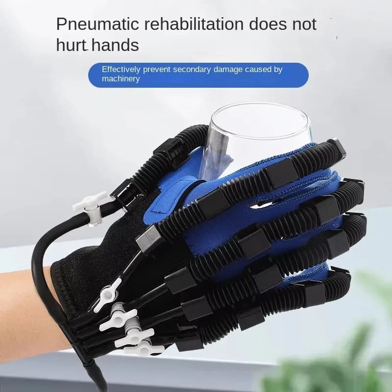 Gants robotisés d'exercice pour la rééducation des doigts (gauche/droite) – Idéal pour AVC, hémiplégie, infarctus cérébral – Usage domestique