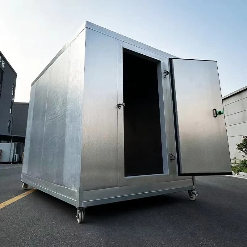 Chambre froide mobile commerciale à refroidissement rapide et température stable pour supermarché, sur mesure
