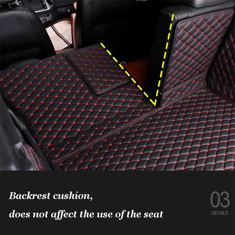 Tapis de coffre en cuir pour Audi Q3 8U 2013-2018, tapis de protection de coffre, tapis de chargement Audi