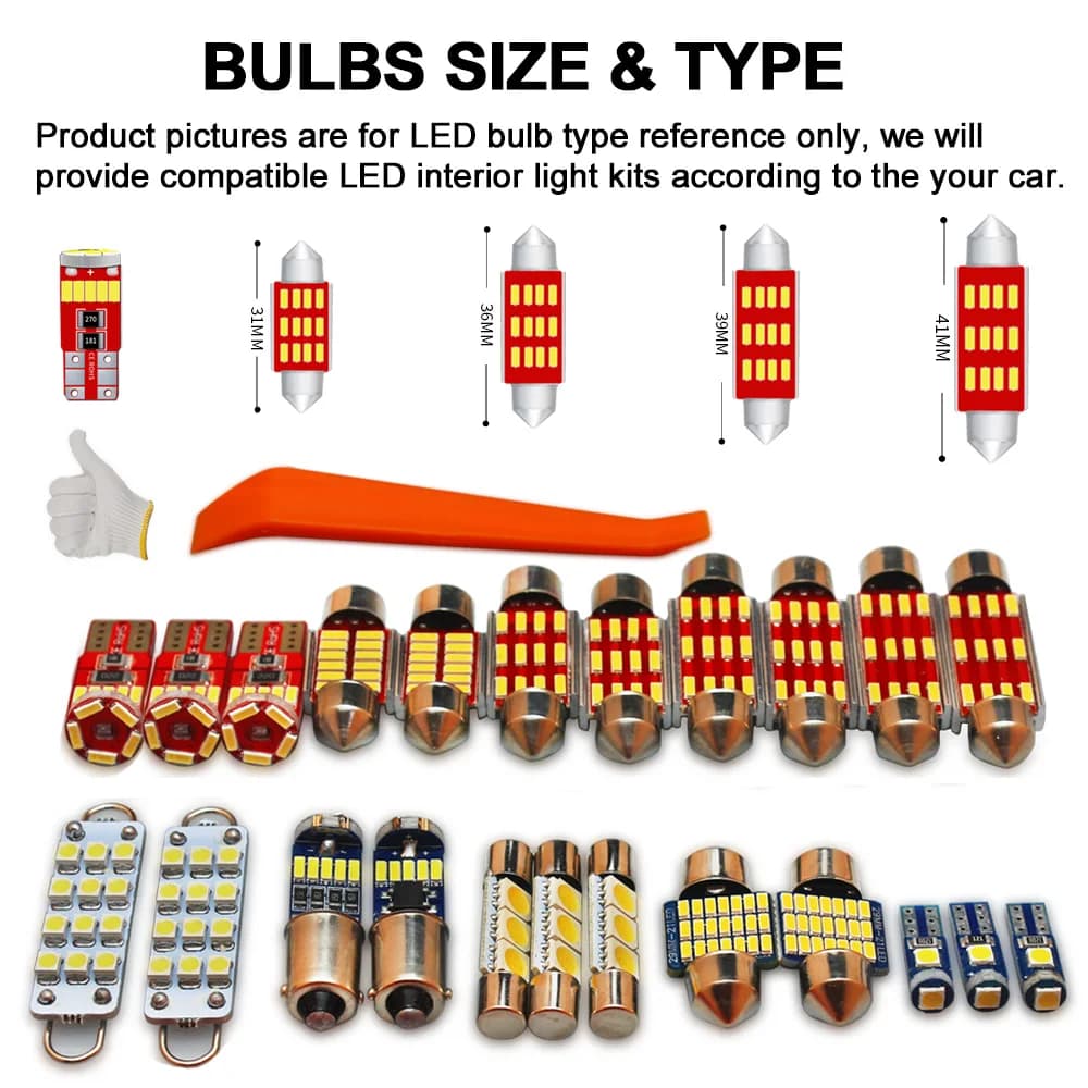 Accessoires pour Land Rover Range Rover Evoque L538 2011 2012 2013 2014 2015 2016 2017 2018, Kit d'éclairage de carte intérieure de voiture, ampoules LED