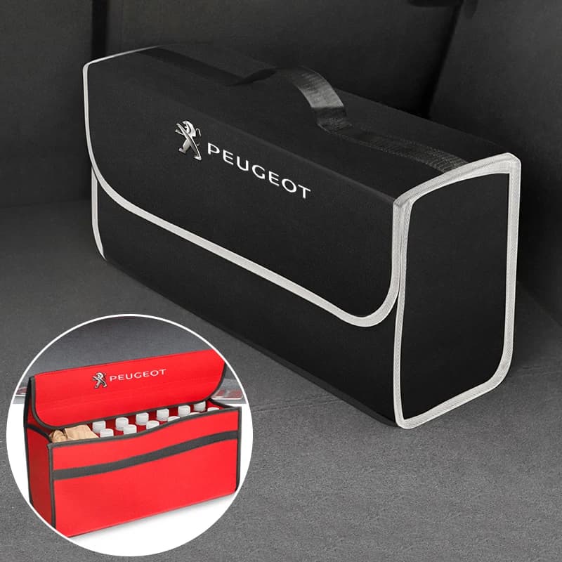 Boîte de rangement de coffre de voiture Peugeot, sac de rangement pliable de grande capacité pour Peugeot 408 4008 308 3008 Rifter 5008 508 2008 208 301