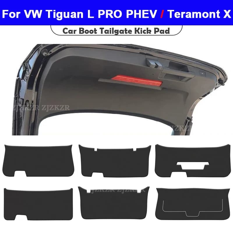 Tapis de protection Anti-coup de pied pour coffre arrière de voiture, accessoires d'intérieur automobile pour Volkswagen VW Tiguan L PRO PHEV Teramont X
