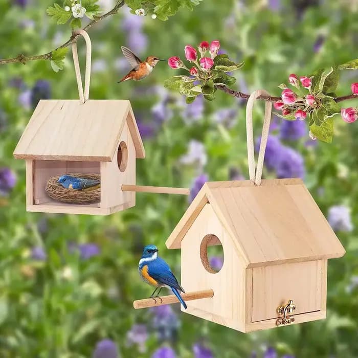 Boîtes à oiseaux pour dégagement extérieur avec poteau