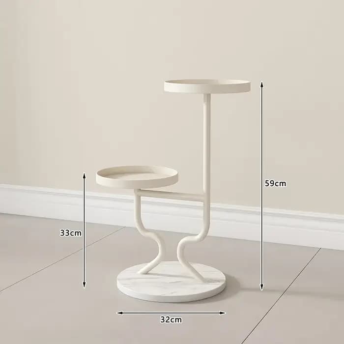 Étagère d'angle blanche en métal pour serre, support vertical à plusieurs niveaux pour fleurs, prése