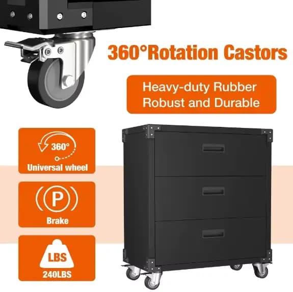 Armoire à outils en acier de haute qualité
