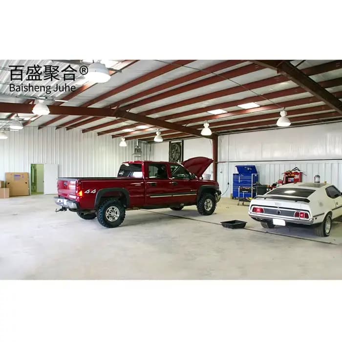 Structure en acier pour parking automobile