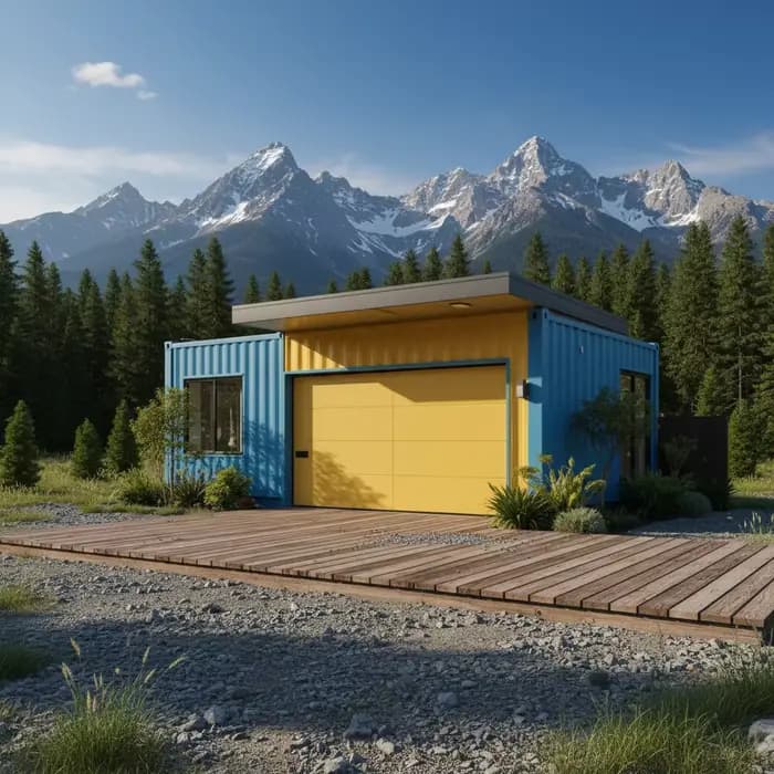 Garage préfabriqué en acier pour 2 voitures | Atelier de stationnement modulaire résistant à la ro