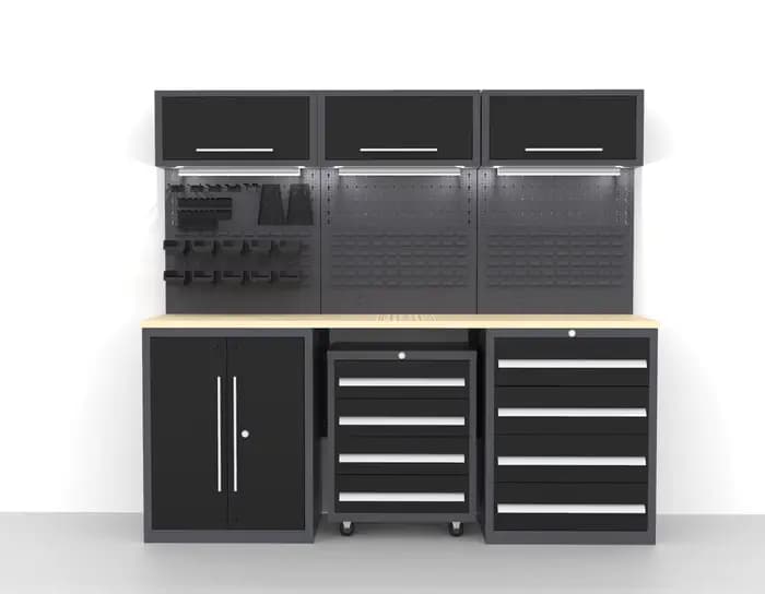 Armoire en acier de haute qualité à Double porte avec tiroirs et armoires murales, spécialisée pour