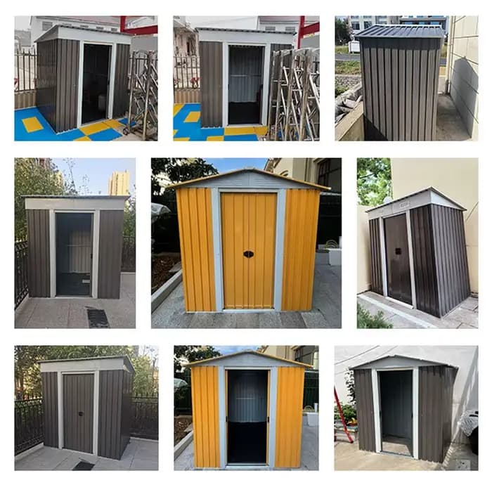 Offre spéciale stockage d'outils en plein air jardin arrière-cour hangar de rangement en acier salle