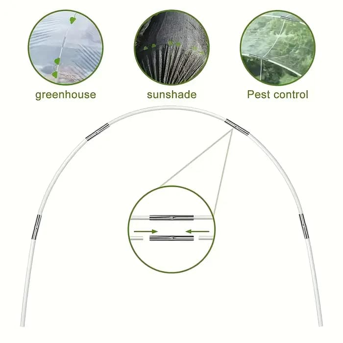 Arceaux de serre pour projets DIY ou tunnels végétaux larges