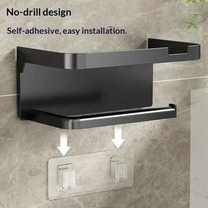 Support mural en plastique pour papier toilette