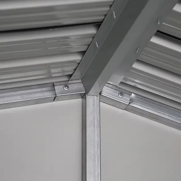 Abri de jardin moderne en métal avec fenêtre